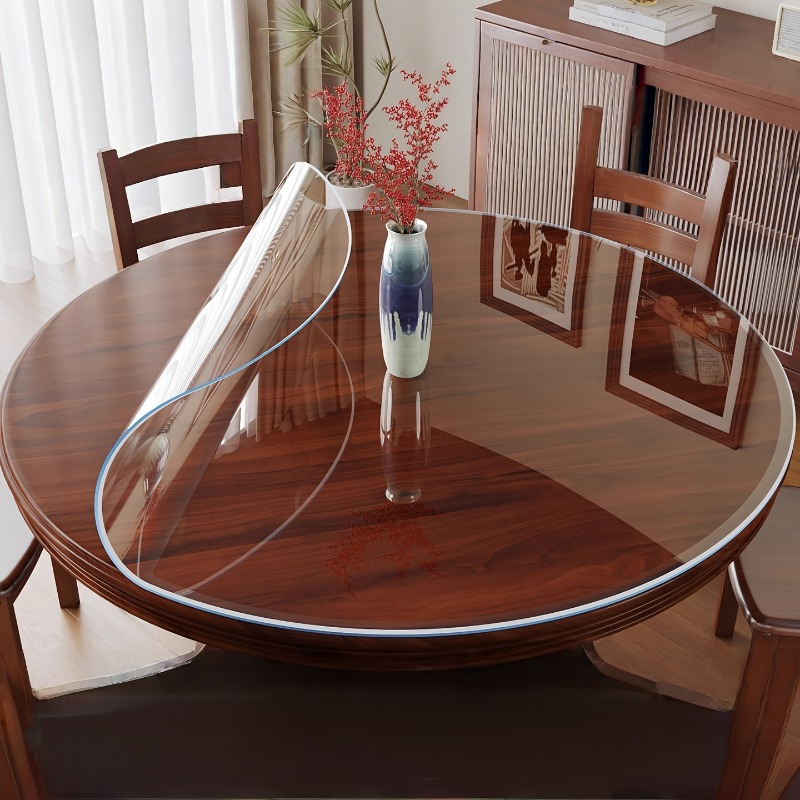 Desk Setup Wallpaper - Protetor de Mesa Redondo de PVC