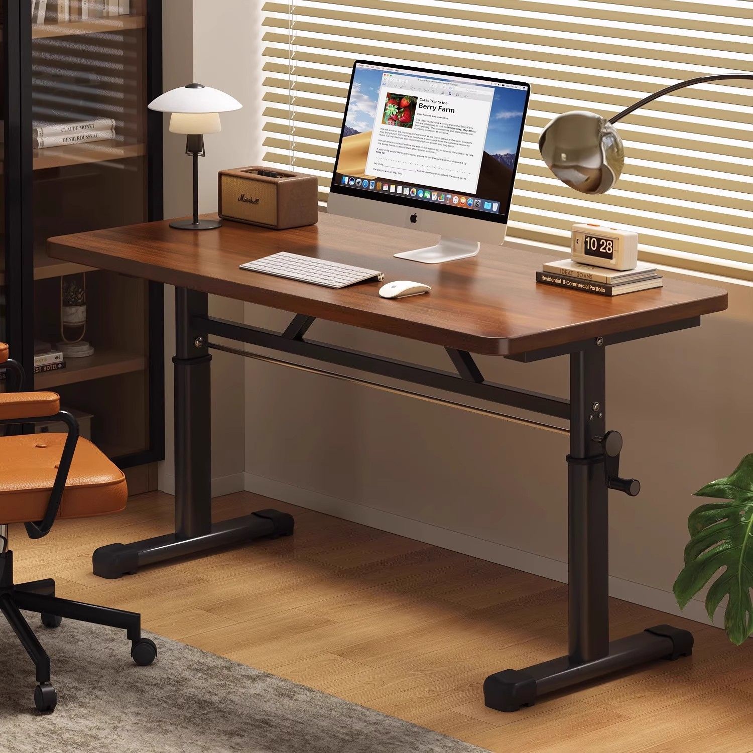 Desk Setup Notebook - Mesa de Computador Moderna Simples com