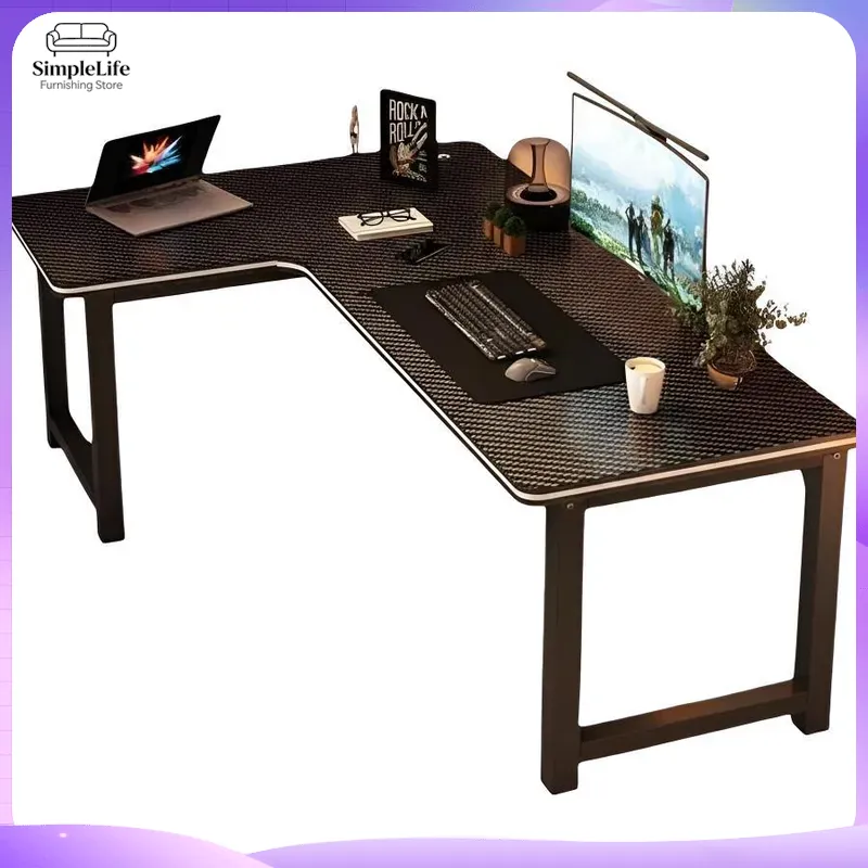 Dual Monitor Desk Setup - Mesa de Canto para Jogos e