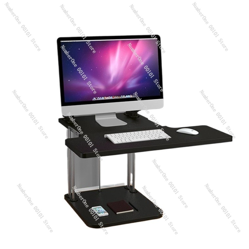 Desk Setup With Laptop And Monitor - Conversor de mesa de pé ajustável