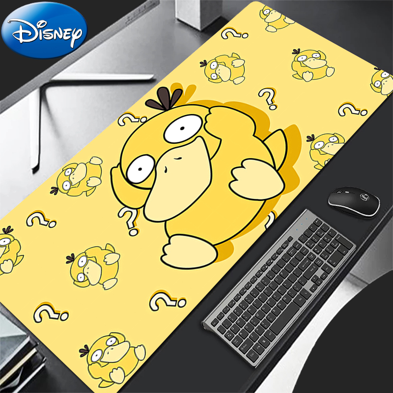 Desk Setup Ergonomic - Mouse Pad Gamer P-Pokemon Psyduck 90x40cm
