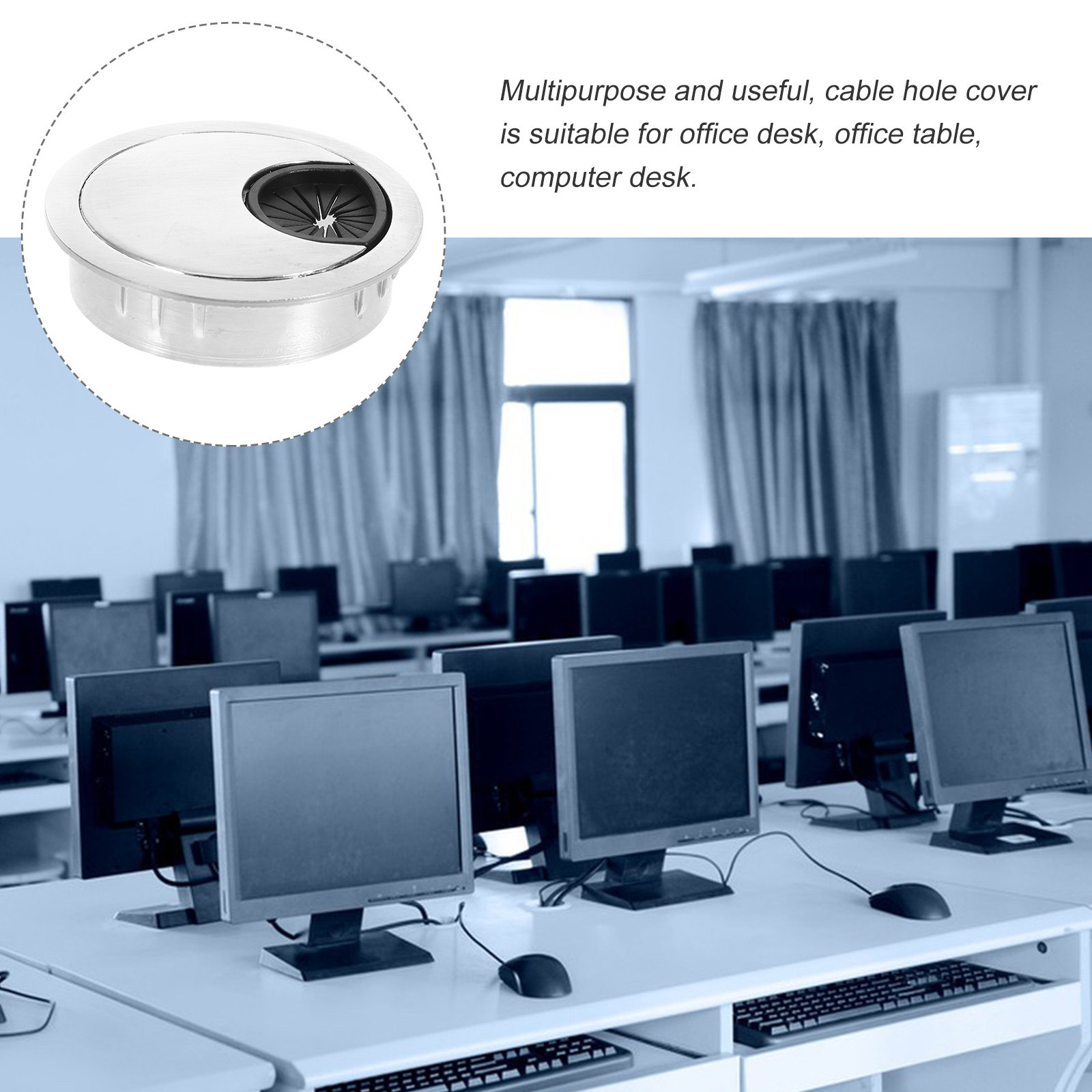 Desk Setup Workspace - Organizador de Cabos Redondo para Mesa: