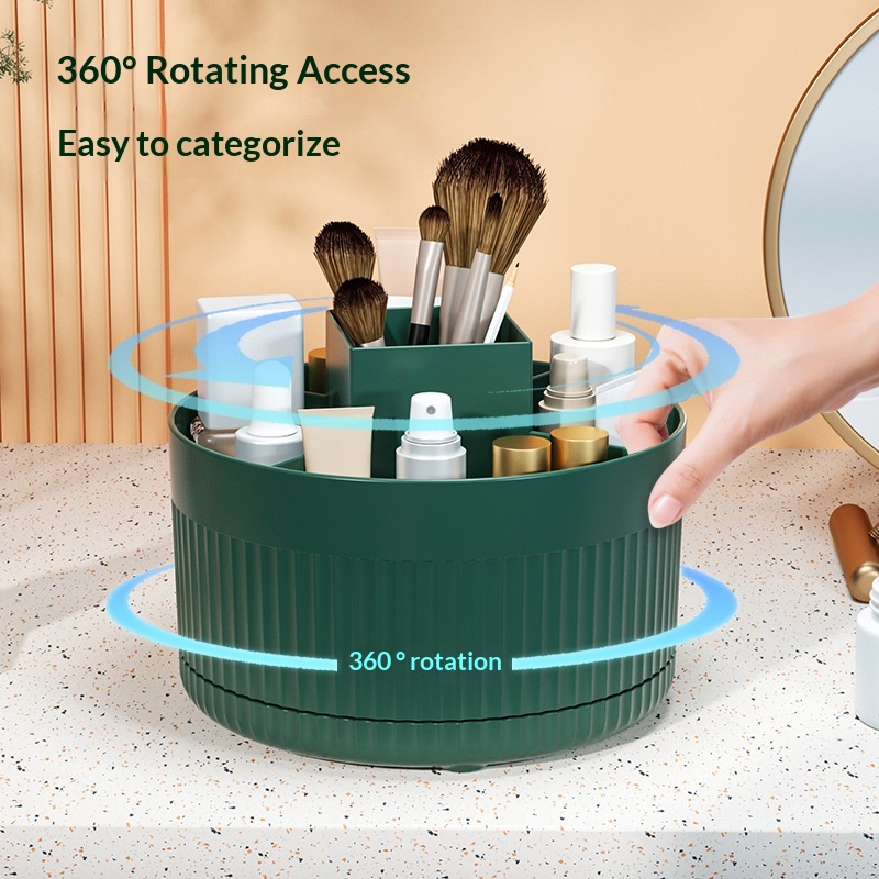 Desk Setup Shelves - 360 ° Organizador Giratório de Mesa