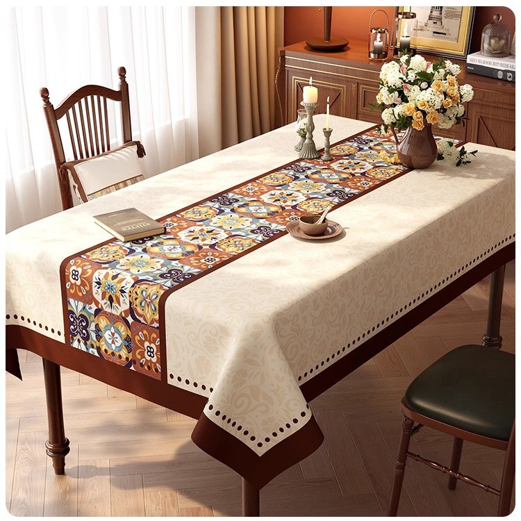 Desk Setup Wallpaper - Toalha de mesa com padrão mandala