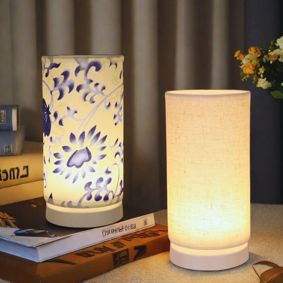 Desk Setup Wallpaper - Lâmpada de Mesa LED com Tecido