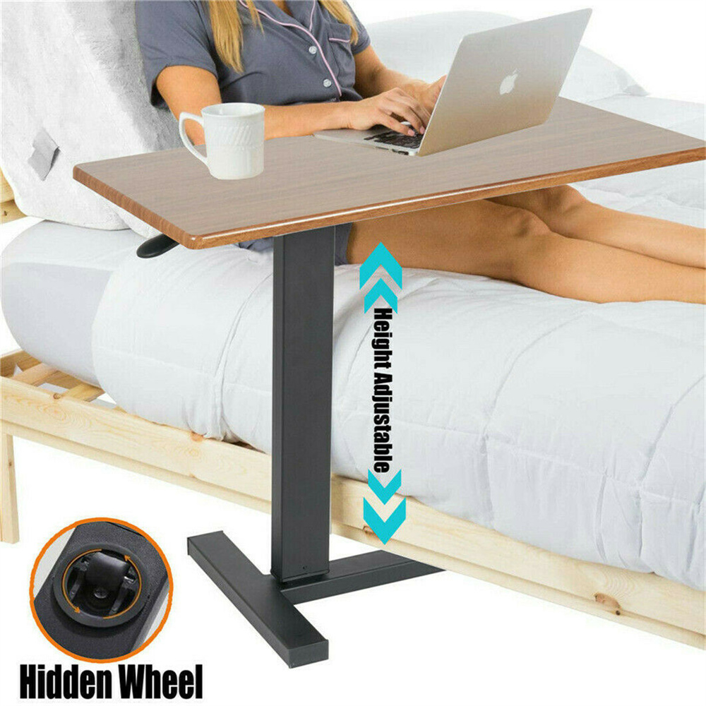 Desk Setup Notebook - Grande rolamento overbed mesa portátil altura