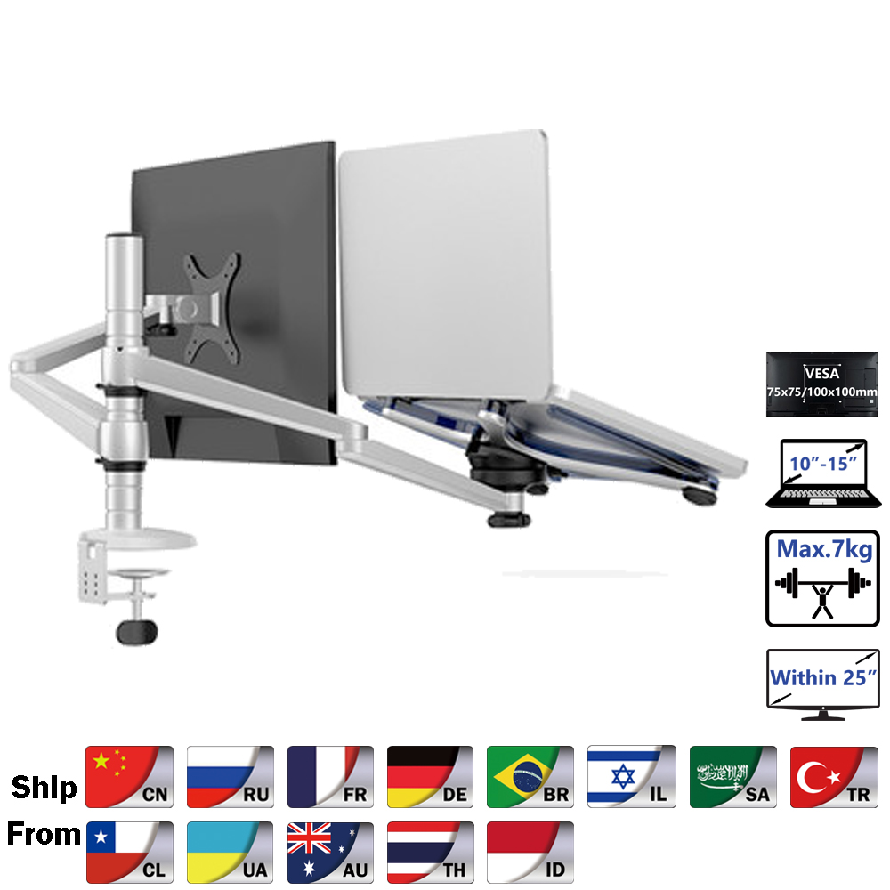 Dual Monitor Desk Setup - Hyvarwey-Suporte para Monitor LCD, OA-7X Desktop,