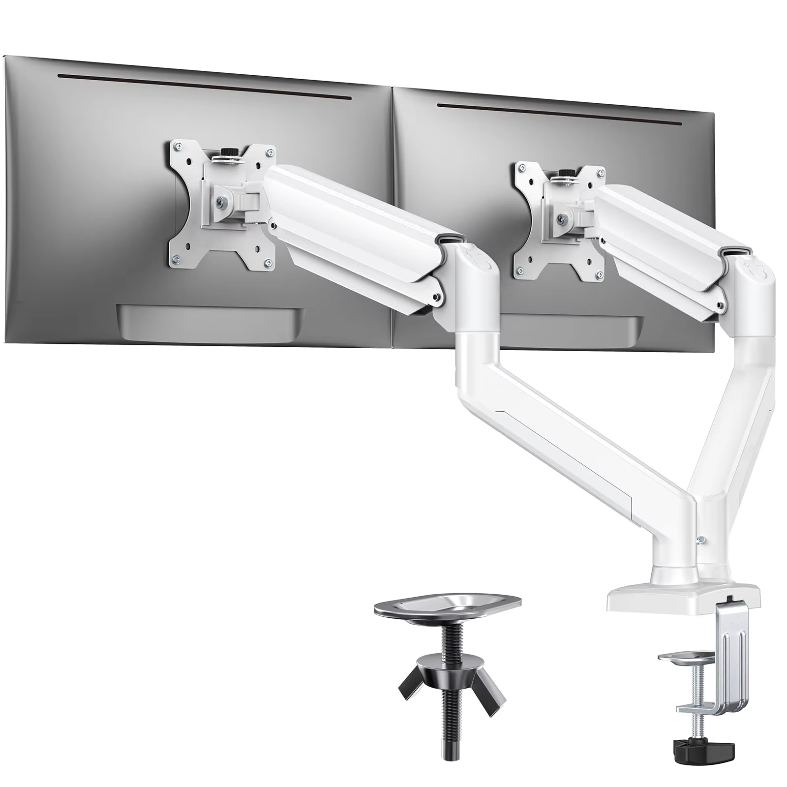 Dual Monitor Desk Setup - Suporte de montagem de monitor duplo