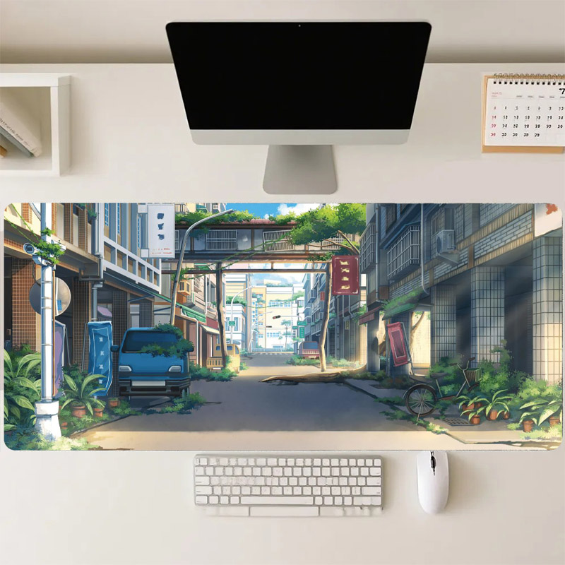 Desk View Setup - Mouse Pad Grande para Jogos, Antiderrapante,
