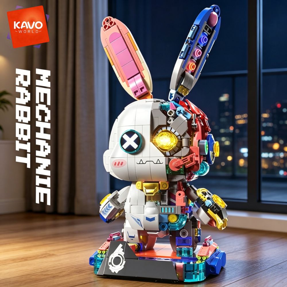 Desk Setup Gifts - KAVOWORLD 1377 Peças Kit de Blocos