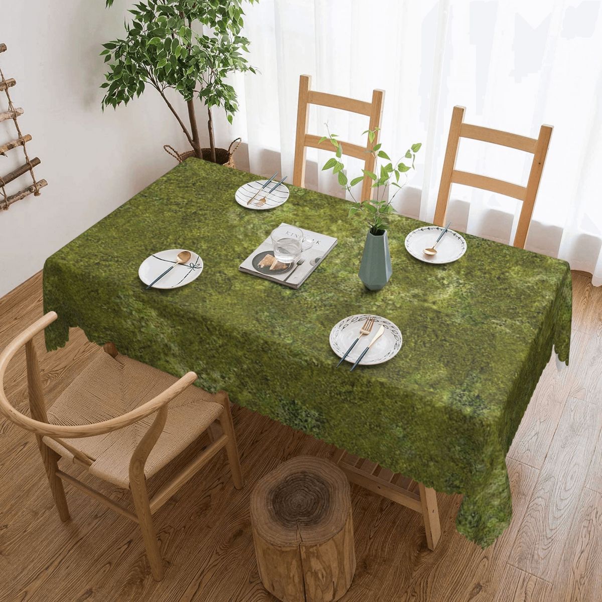 Desk Setup Wallpaper - Toalha de Mesa Retangular Personalizada Grass