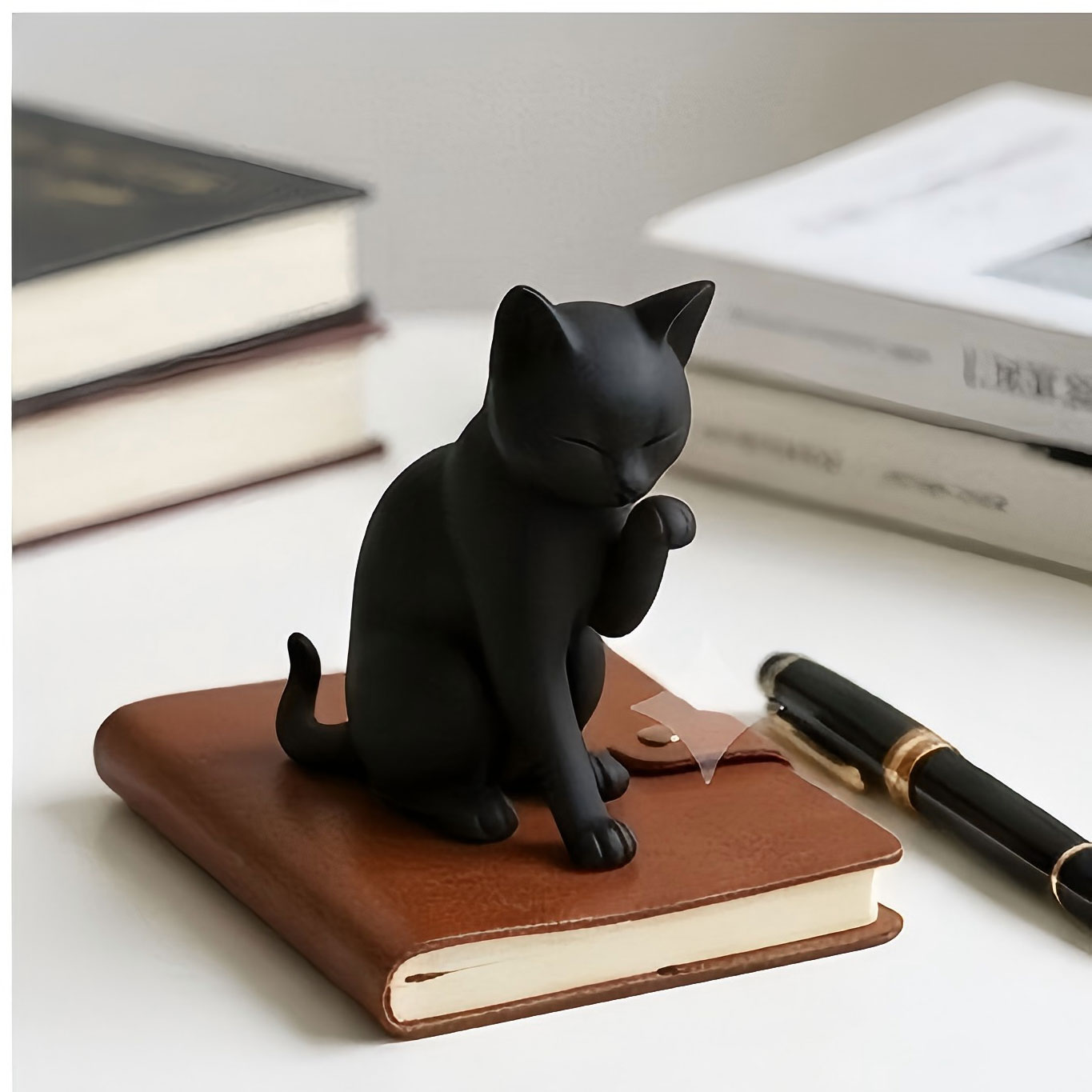 Desk Setup Workspace - Decoração de Mesa para Gatos, Figurinha