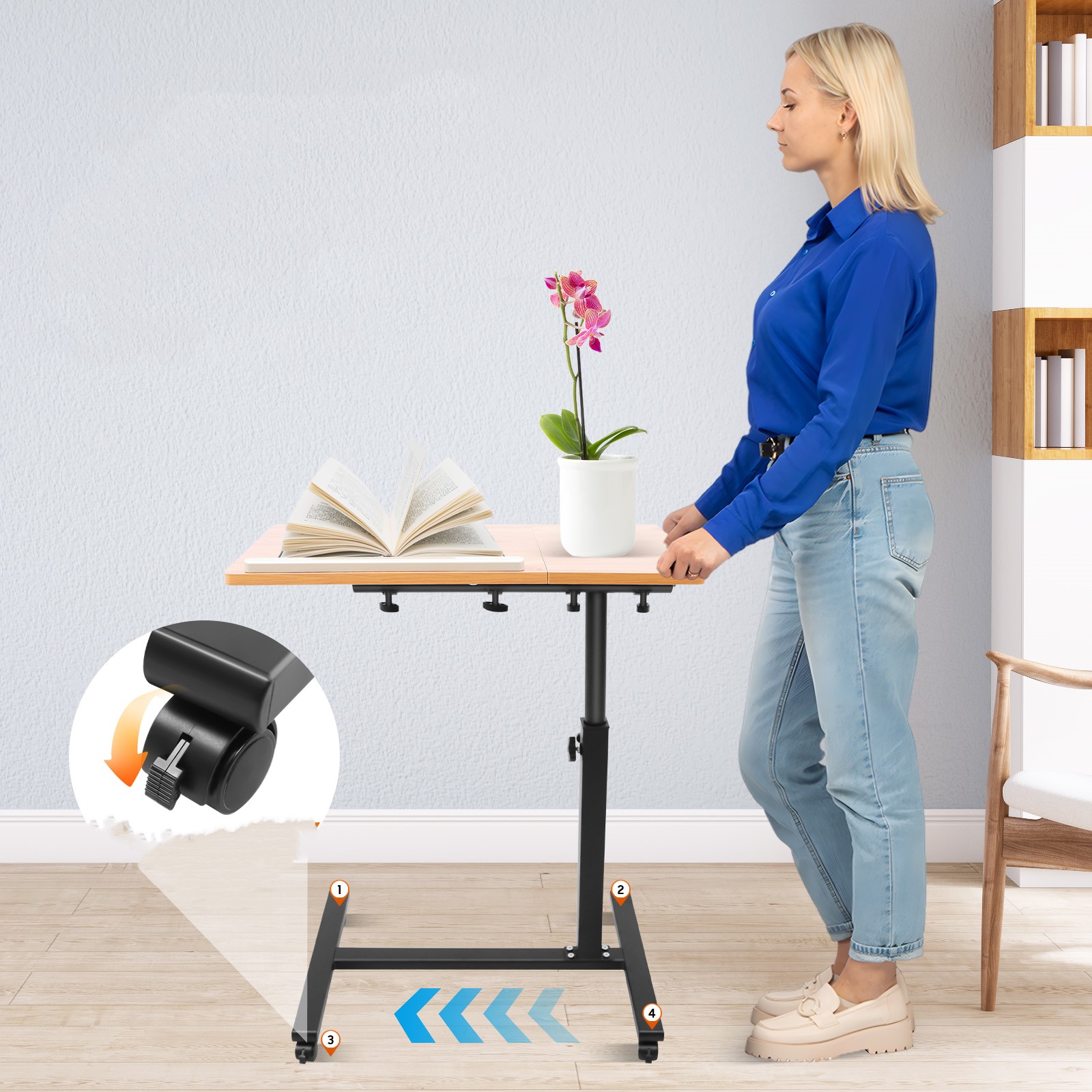 Mesa para laptop móvel ajustáv - Desk Setup Notebook avaliação e preço