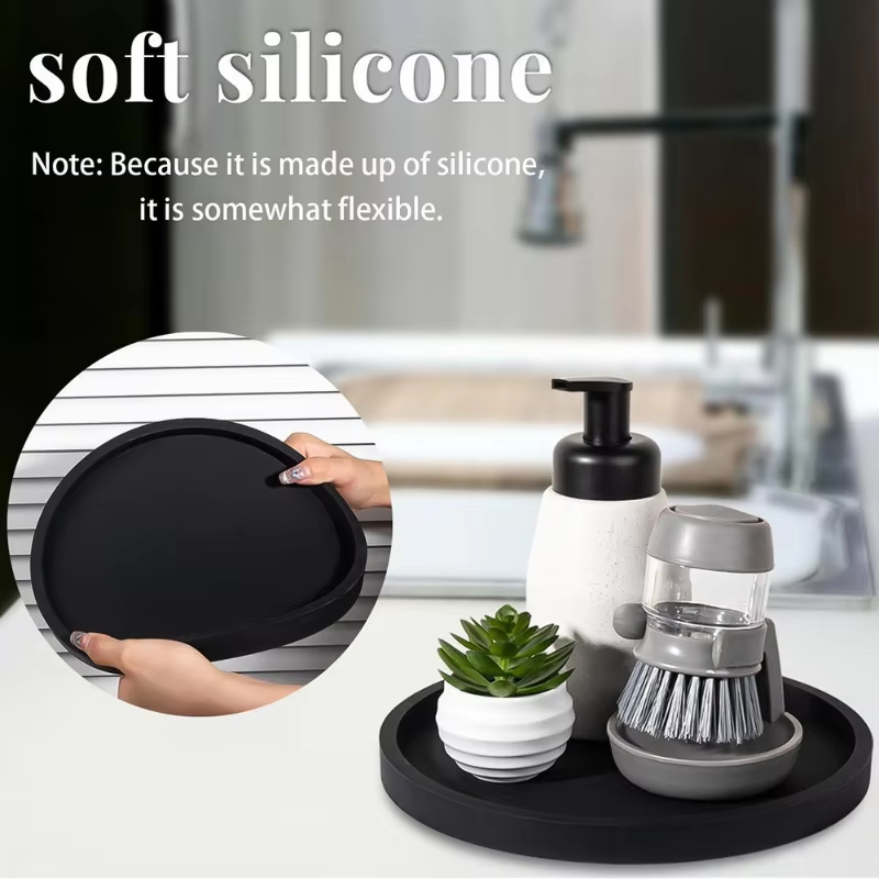 Bandeja Redonda de Silicone pa - Desk Setup Plants avaliação e preço