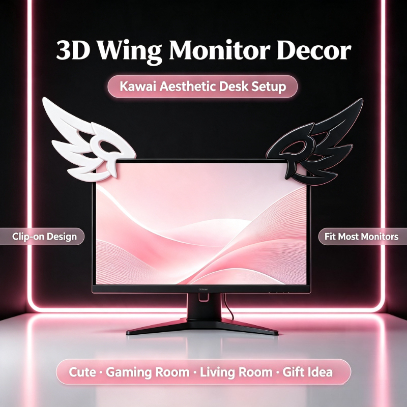 Decoração Kawaii 3D com Asas p - Desk Setup Gifts avaliação e preço