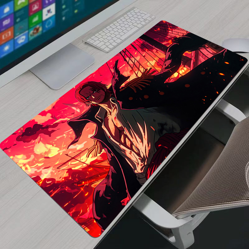 Uma peça shanks mouse pad gran - Desk Setup Mat avaliação e preço
