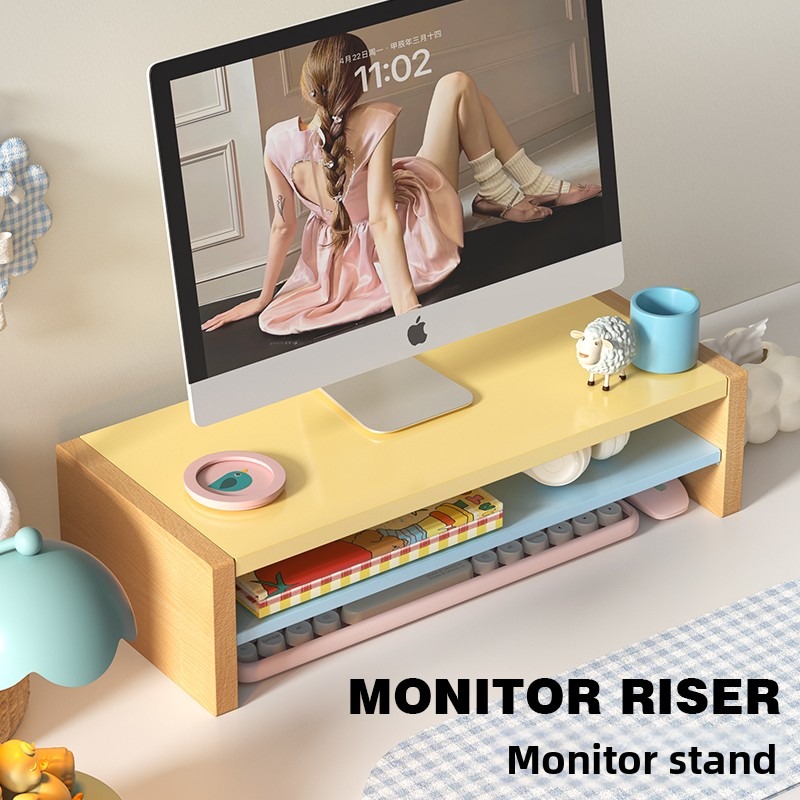 Suporte de Monitor de Madeira  - Desk Setup Workspace avaliação e preço