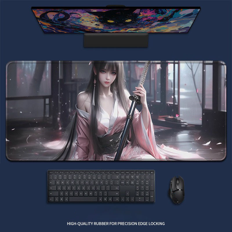 Mouse Pad Gamer Premium de Bor - Desk Setup Red avaliação e preço