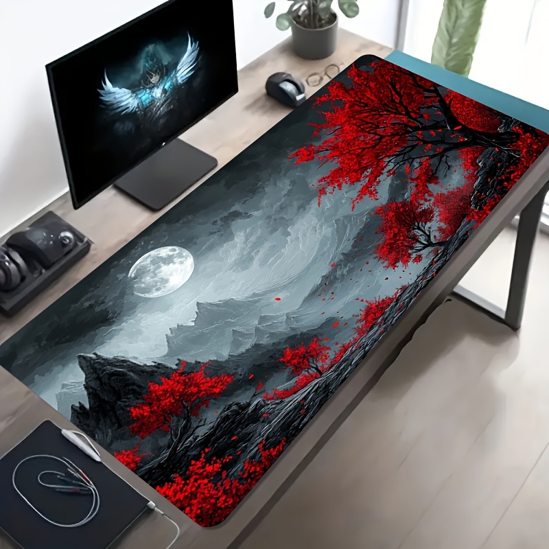 Mouse Pad Grande para Jogos co - Desk Setup Red avaliação e preço