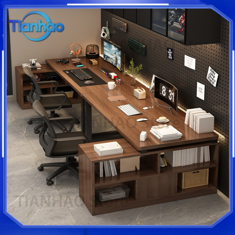 Mesa de Jogos em Forma de L co - Dual Monitor Desk Setup avaliação e preço