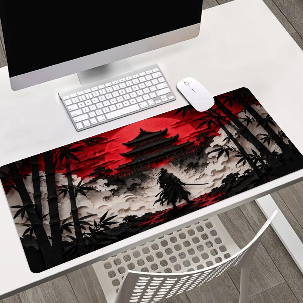 Mouse Pads Samurai Red Moon, A - Desk Setup Red avaliação e preço