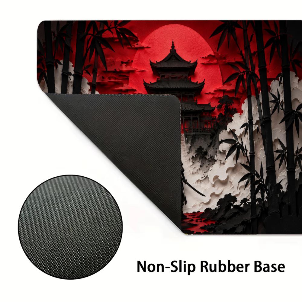 Mouse Pads Samurai Red Moon, A - Desk Setup Red avaliação e preço