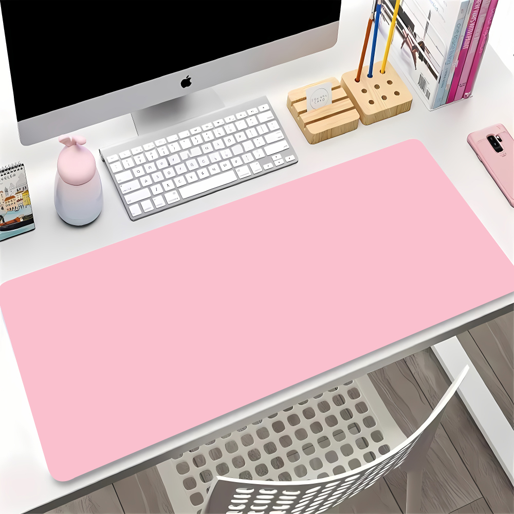 Cor sólida gaming mouse pad ga - Desk Setup With Keyboard Tray avaliação e preço