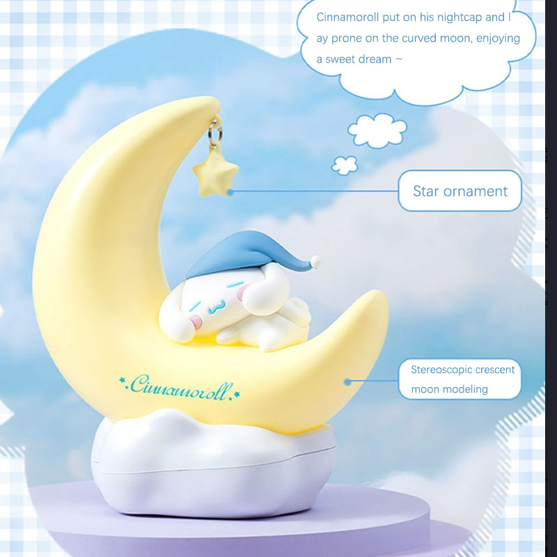 Luminária LED Cinnamoroll Moon - Desk Setup Shelves avaliação e preço