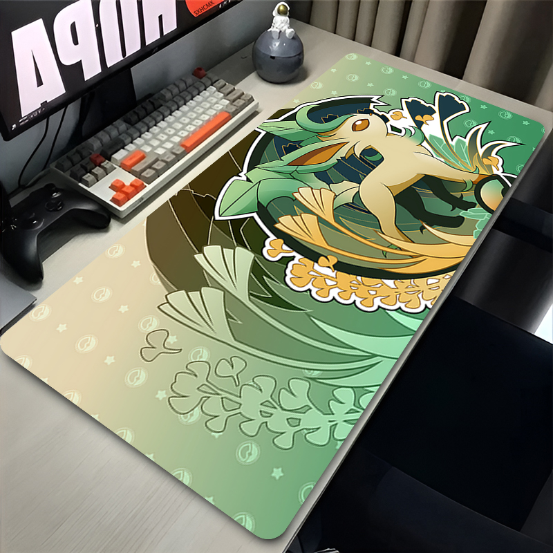 Mouse Pad Gamer P-pokemon Leaf - Desk Setup Ergonomic avaliação e preço