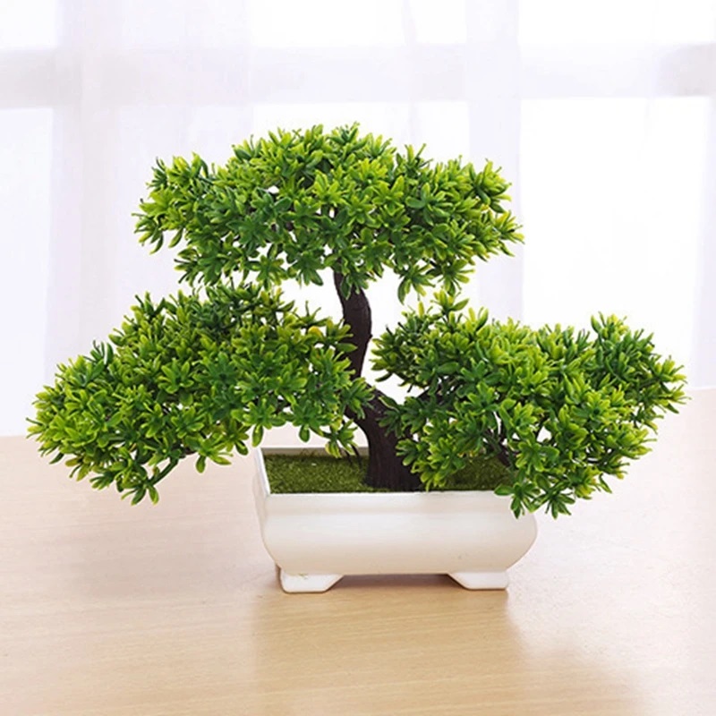 1 pçs verde plantas artificiai - Desk Setup Plants avaliação e preço