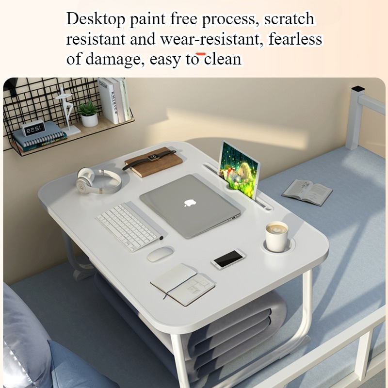 Mesa de cama dobrável pequena  - Desk Setup Notebook avaliação e preço