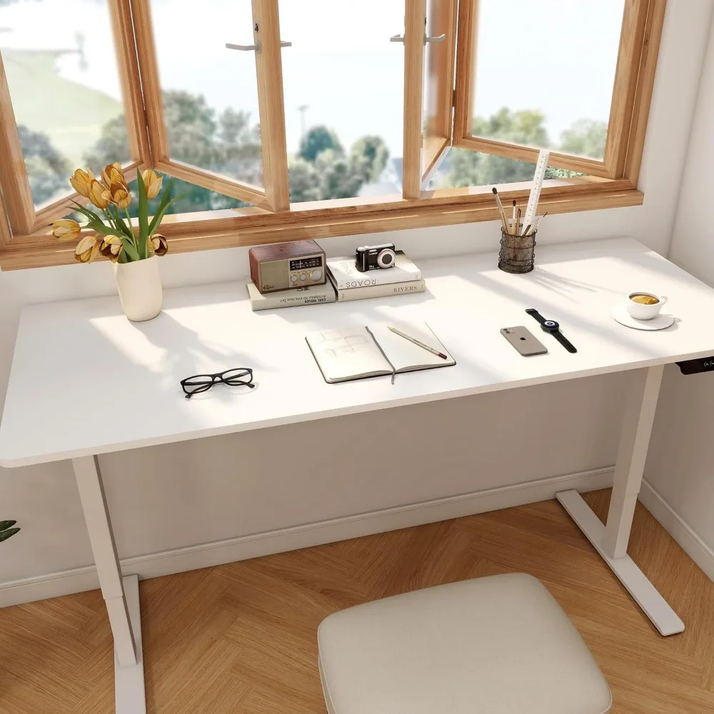 FLEXISPOT Mesa Elétrica Ajustá - Dual Monitor Desk Setup avaliação e preço