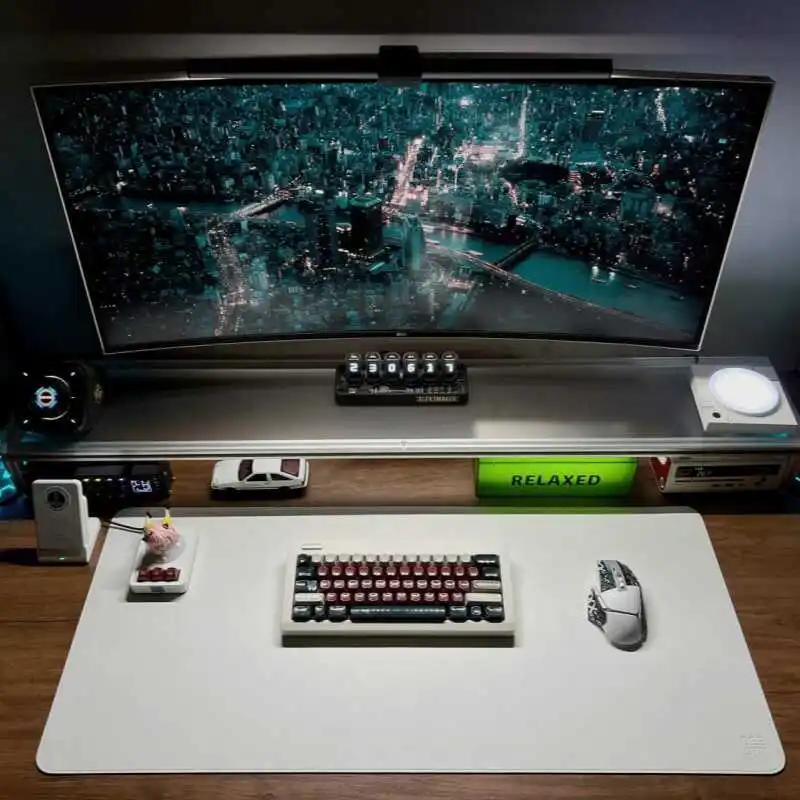 Suporte de monitor de alumínio - Desk Setup With Laptop And Monitor avaliação e preço