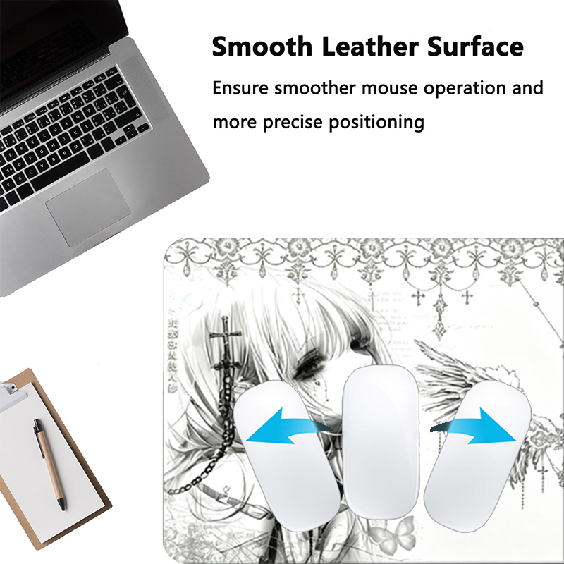 Mousepad de Couro Preto e Bran - Desk Setup Ergonomic avaliação e preço