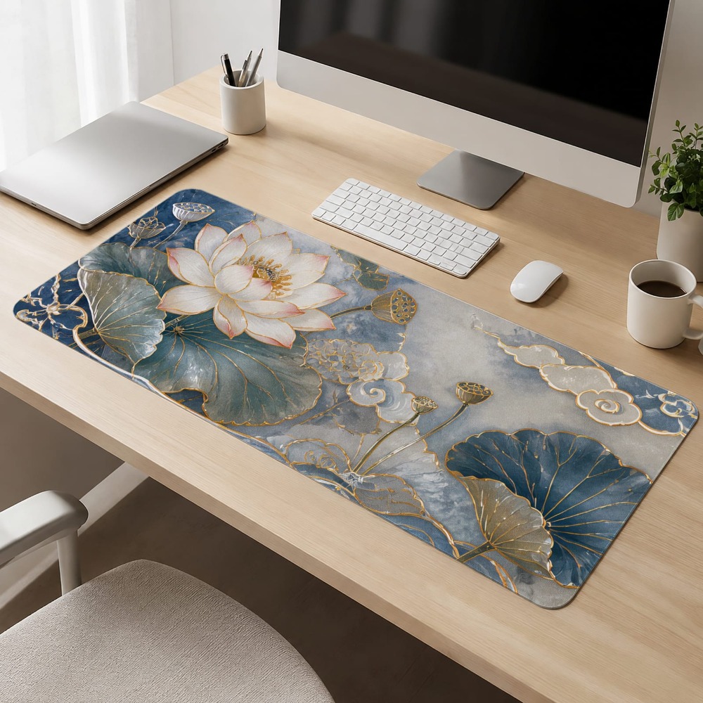 Design elegante de lótus, base - Desk Setup Workspace avaliação e preço