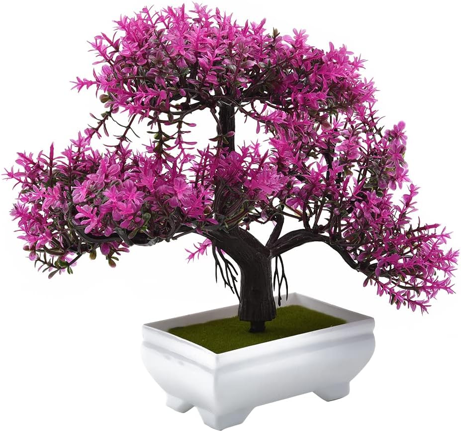 Plantas artificiais bonsai pla - Desk Setup Plants avaliação e preço