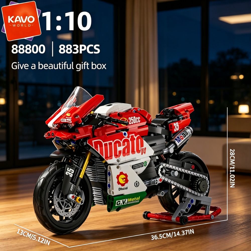 KAVOWORLD 883 Peças 1:10 Conju - Desk Setup Red avaliação e preço