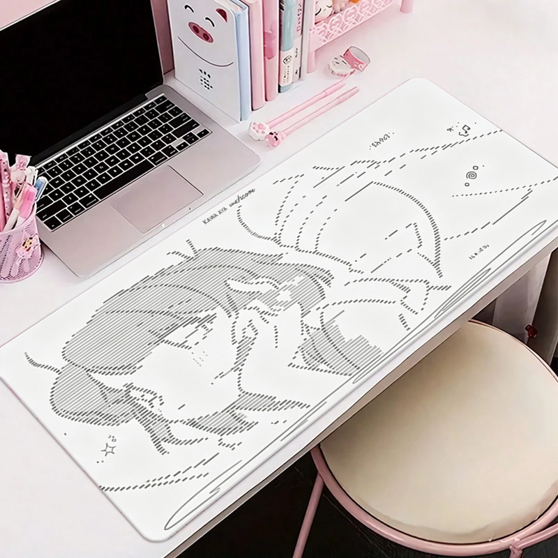 1Pç Mouse Pad de Couro Anime A - Desk Setup Ergonomic avaliação e preço